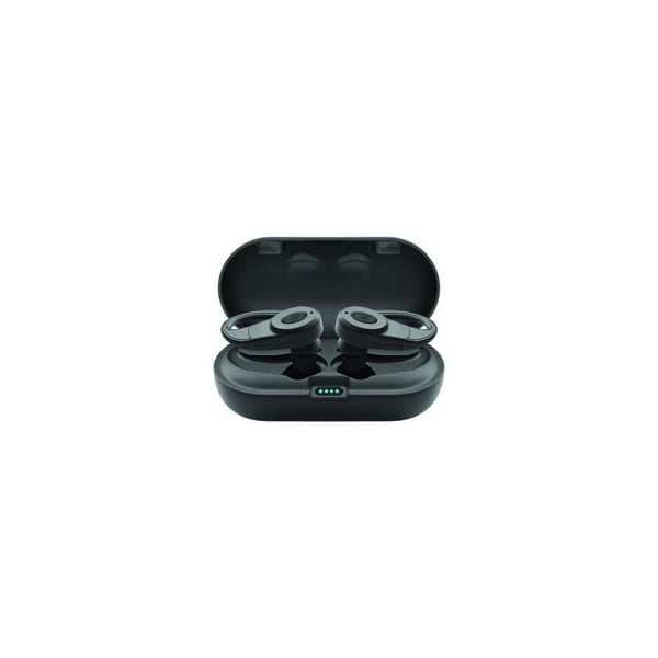 Cable Wholesale Bluetooth Wireless Earbuds w/ Charging Case, Over the ear clip, Black 5002-406BK - main